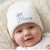 KW121: Baby Embroidered Prince Knitted Hat (Newborn -3 Months)